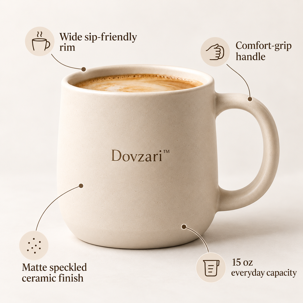 Dovzari™ HavenStone Ceramic Mug