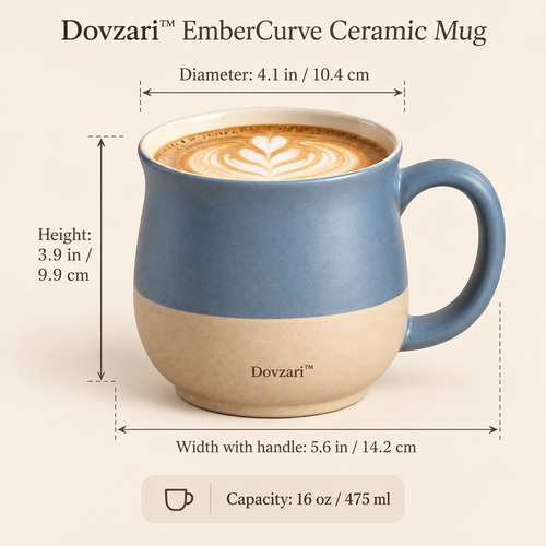 Dovzari™ EmberCurve Ceramic Mug