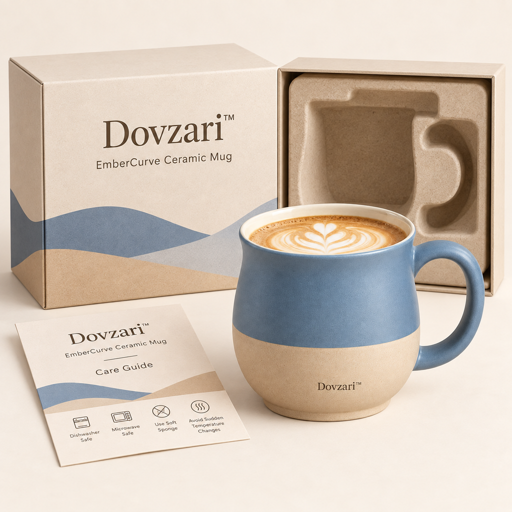 Dovzari™ EmberCurve Ceramic Mug