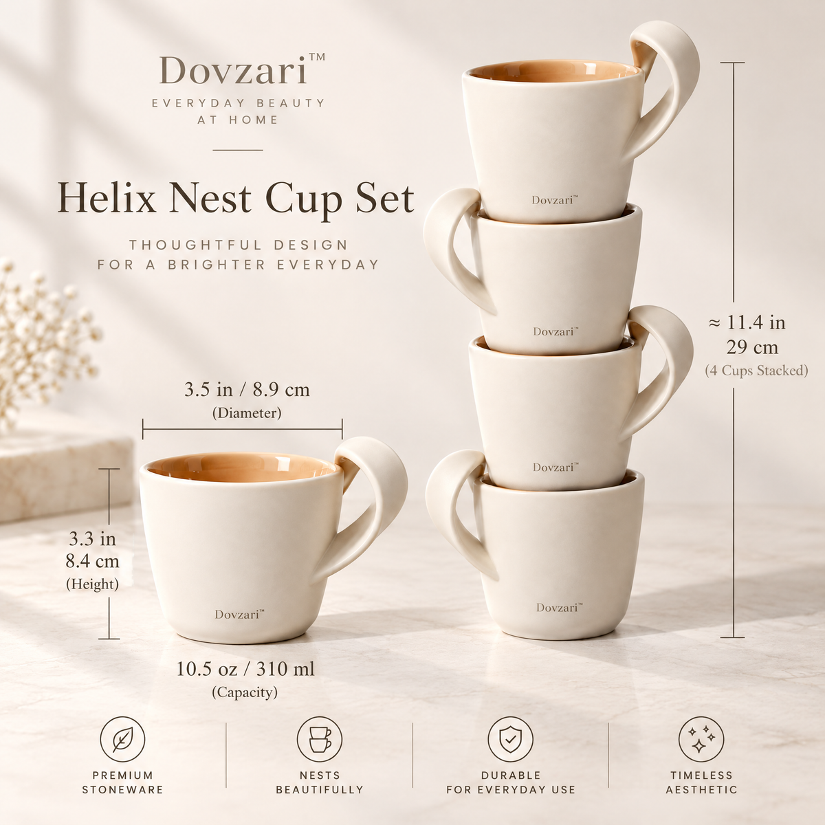 Dovzari™ Helix Nest Cup Set