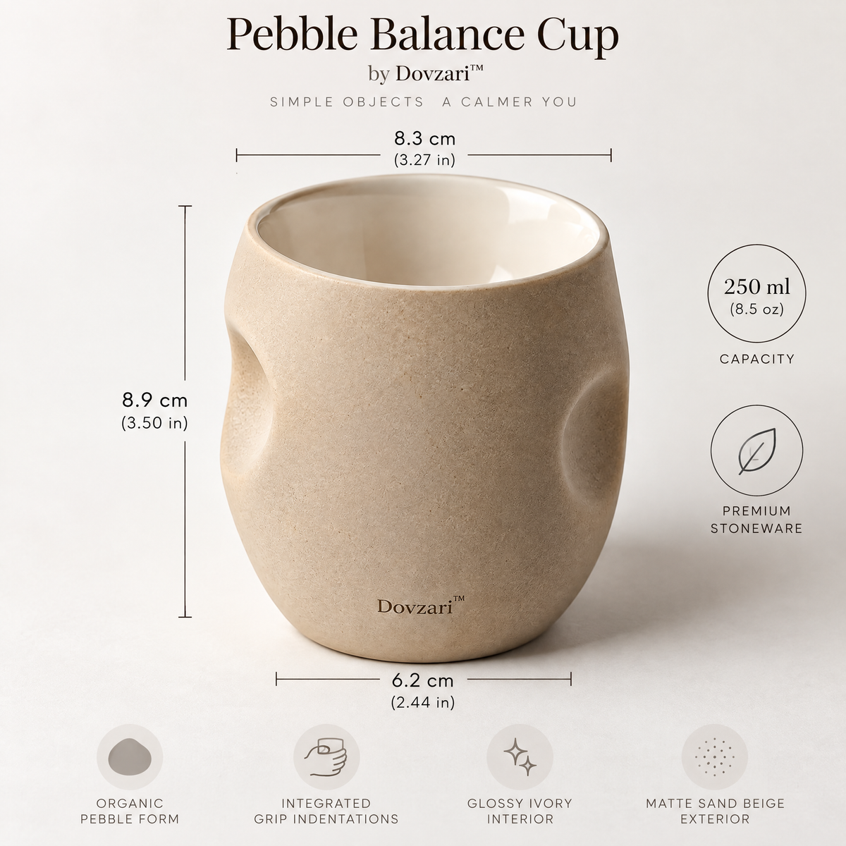 Dovzari™ Pebble Balance Cup