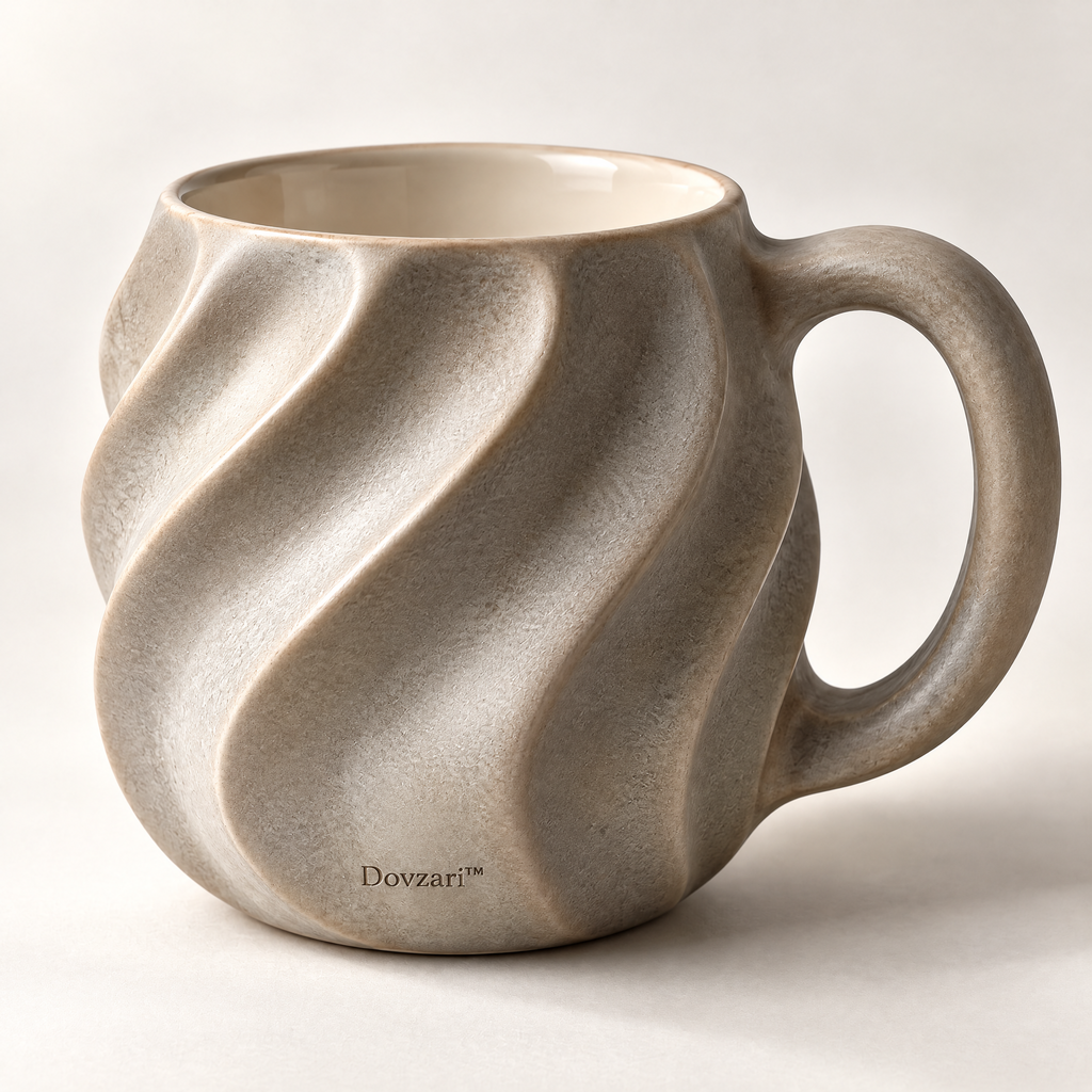 Dovzari™ Sculpted Wave Mug