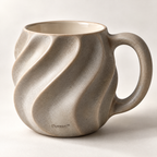 Dovzari™ Sculpted Wave Mug