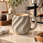 Dovzari™ Sculpted Wave Mug