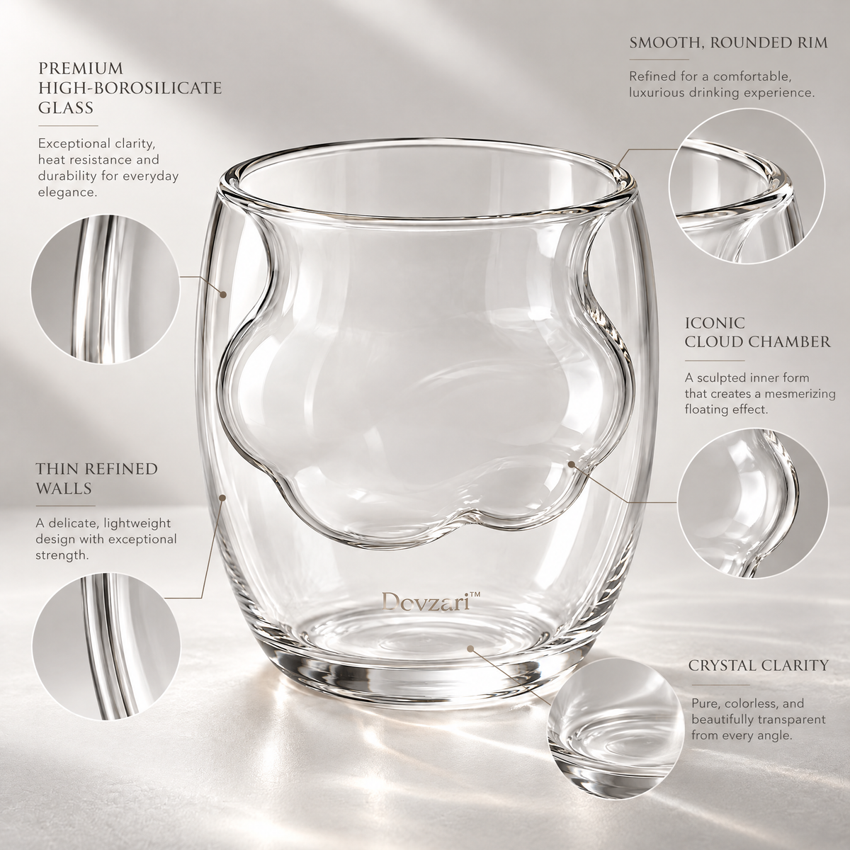 Dovzari™Double-Layer Cloud Glass