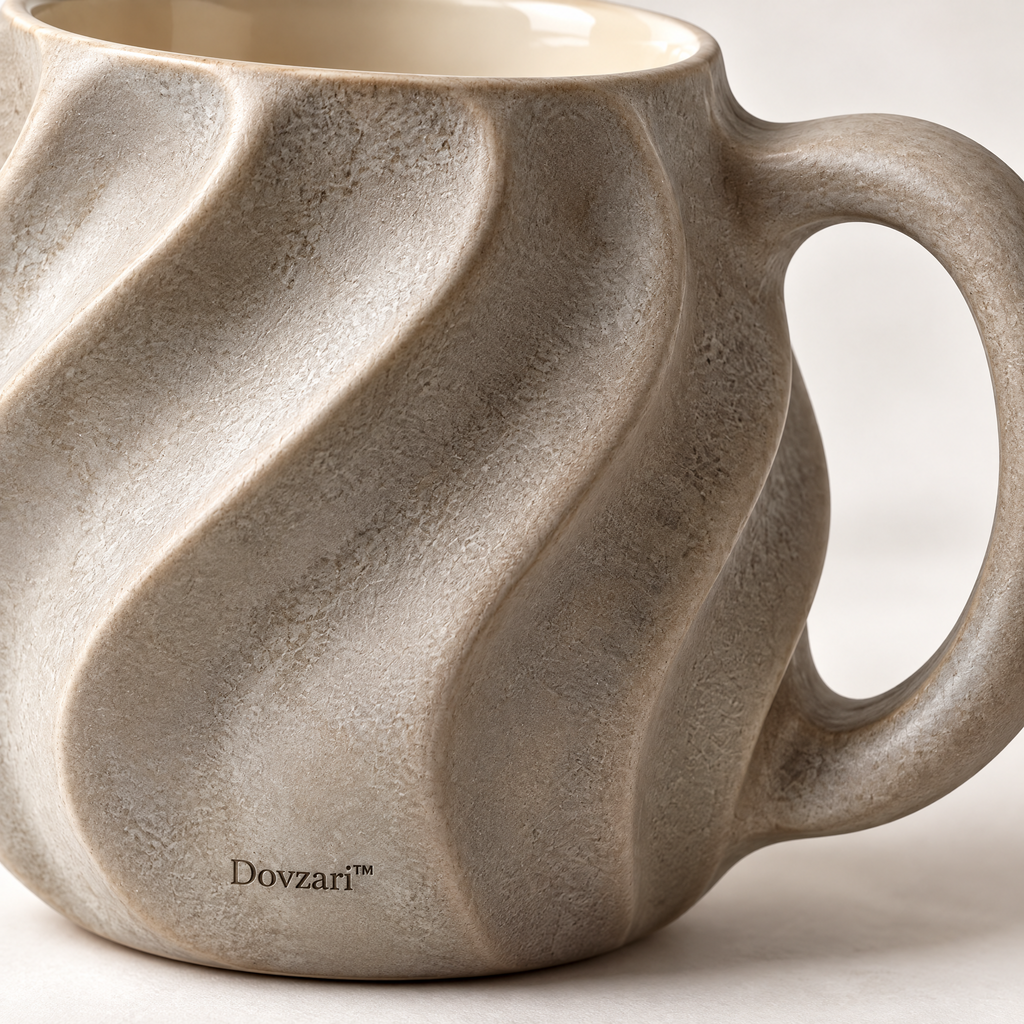 Dovzari™ Sculpted Wave Mug