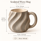 Dovzari™ Sculpted Wave Mug